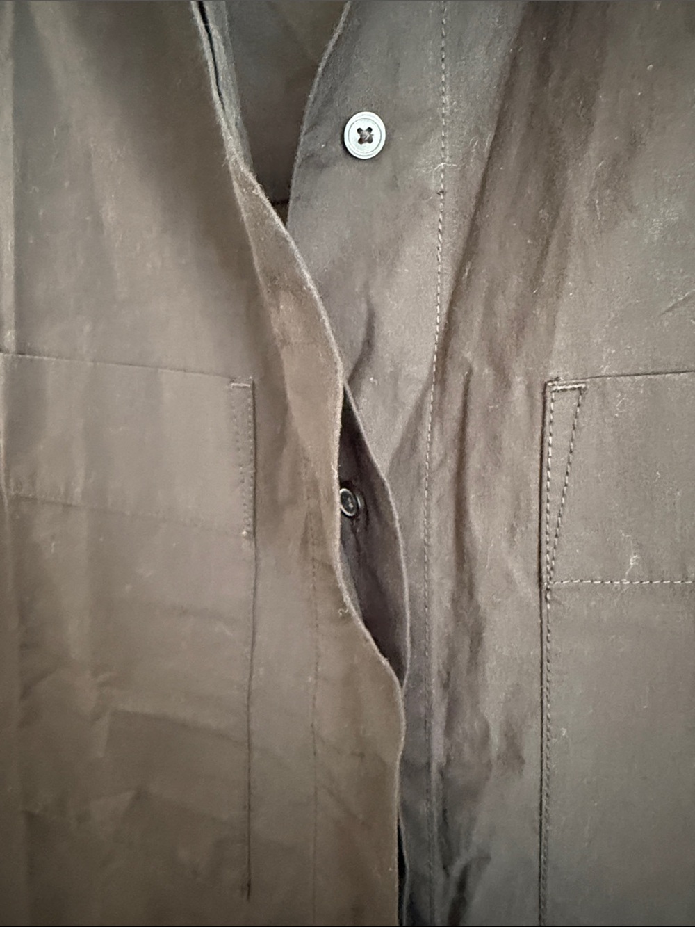 Everlane Black The Poplin Short Sleeve Box Shirt Size Small - Picture 3 of 6